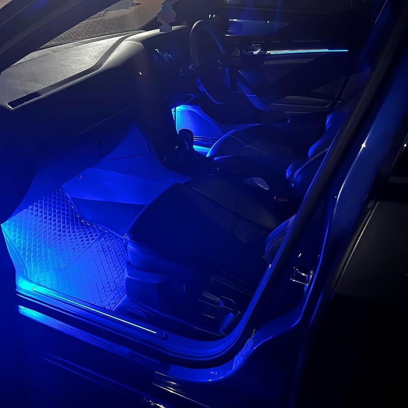 csslyzl LED Footwell Under Door Glove Box Interior Trunk Lights Compatible with VW Golf MK7 GTI Jetta MK5 MK6, OEM Replacement Error Free - 2PCS (Blue) - Image 5
